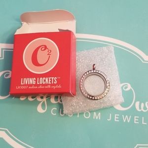Origami Owl Crystal Locket Necklace Set